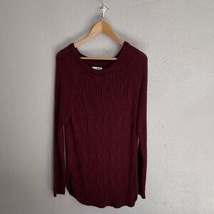 Sonoma Deep Red Knit Sweater